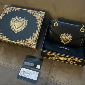 Dolce & Gabbana Mini Devotion Bag in Smooth Calfskin